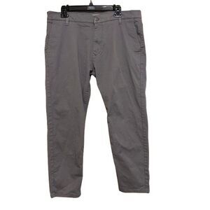 Ash & Erie Chino Straight Leg Pants Mens 36x28 Gray Quiet Luxury Preppy Capsule